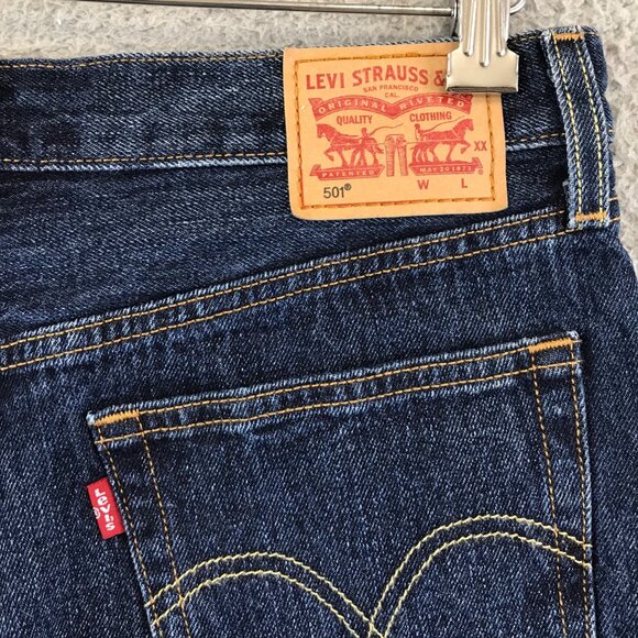 Levi's 501 Denim Shorts Size 28W - Picture 3 of 10
